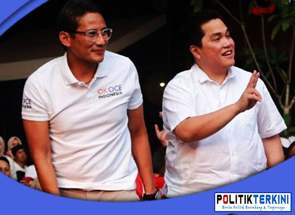 Erick Thohir Dan Sandiaga Uno Teratas Dalam Survei Cawapres Sepanjang Mei-Juni 2023